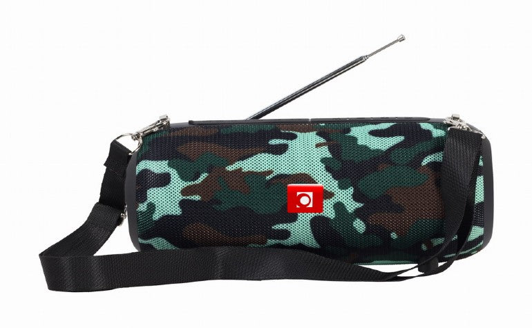 BOXE GEMBIRD portabile bluetooth, RMS: 10W (5W x 2), baterie 1200mAh, microSD, USB, FM-radio, antena, BT v5.1, 230x95x95mm, 521 grame, camo, "SPK-BT-17-CM"