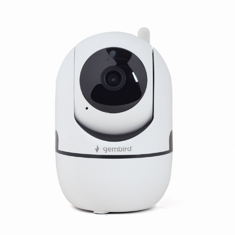 CAMERA IP GEMBIRD, pt. interior, CMOS 2 Mpx, lentile 3.6mm, wi-fi, rezolutie FullHD 1920x1080, video H.264 AVI, microfon, rotatie 355 gr, inclinare 120 gr, carcasa plastic, slot microSD card, Tuya,  (timbru verde 0.8 lei)
