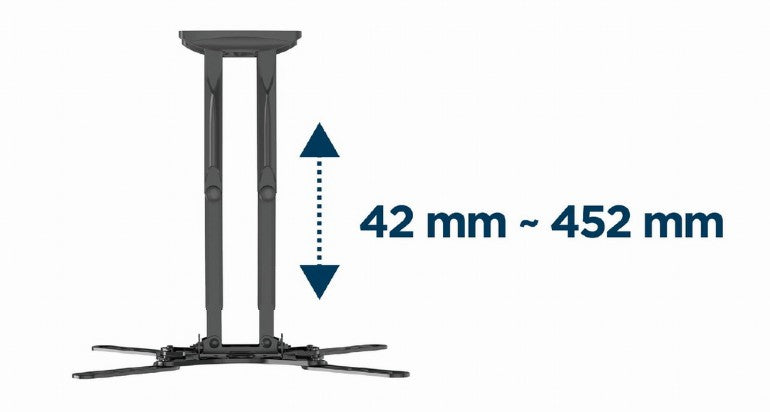 SUPORT de perete GEMBIRD, pt 1 TV/monitor, diag. max 32" - 60", full-motion, max 36 kg, "WM-60ST-01"