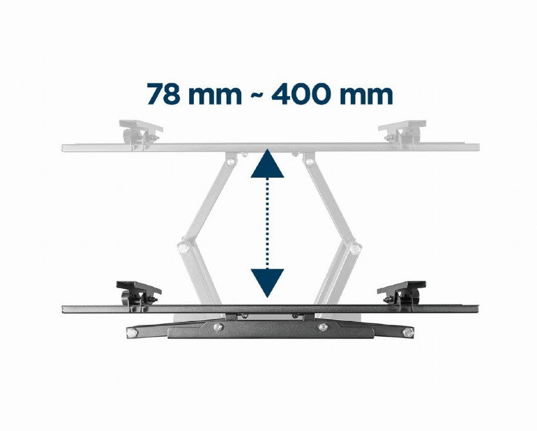 SUPORT de perete GEMBIRD, pt 1 TV/monitor, diag. max 37" - 70", full-motion, max 35 kg, "WM-70ST-01"