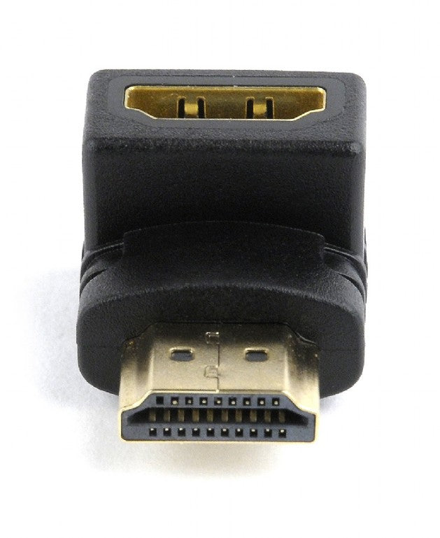 ADAPTOR video GEMBIRD, adaptor HDMI (T) la HDMI (M), 90 grade, negru, "A-HDMI90-FML"