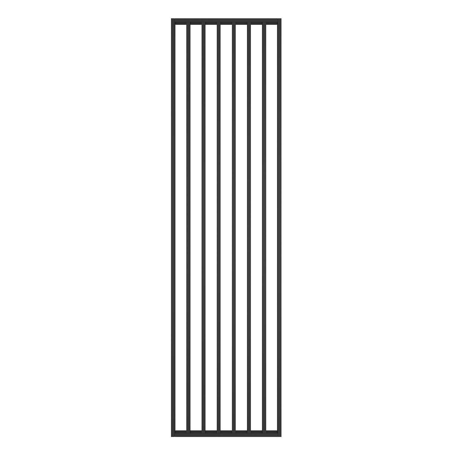 Riflaj perete despartitor MDF, LDA PREMIUM, Negru, 275x58 cm