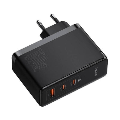 INCARCATOR RETEA Baseus GaN5 Pro Digital,Quick Charge 160W,2xUSB Type-C Output 5V/3A,1xUSB,(include cablu USB Type-C la USB Type-C de 240W),negru"P10110825113-00"-6932172635046