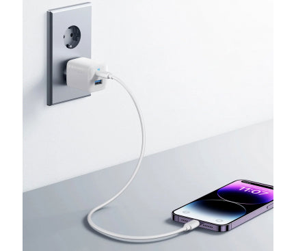 INCARCATOR retea Anker "323" 33W, PowerIQ, 1 x USB Type-C, 1 x USB, alb, "A2331G21" - 0194644115524