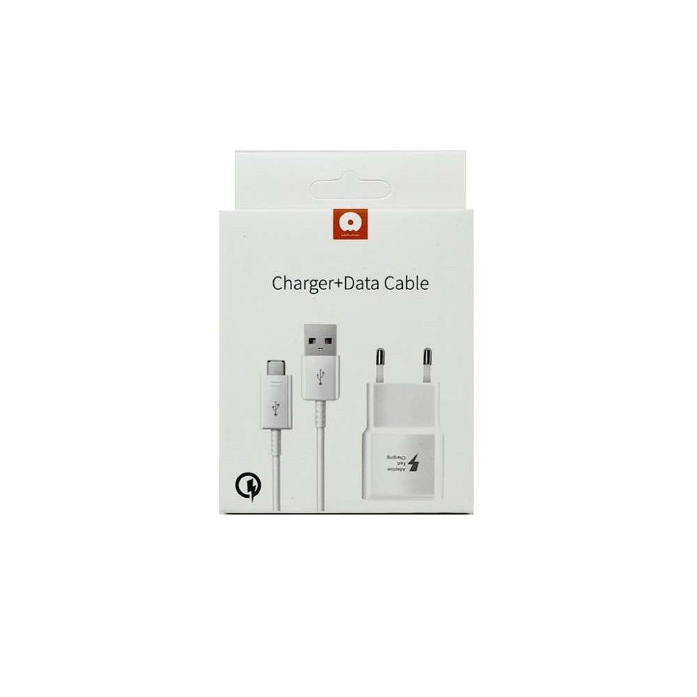 Incarcator Retea Quick Charge 2.0   Cablu Micro-USB WUW-T19 Flippy Blister, Alb