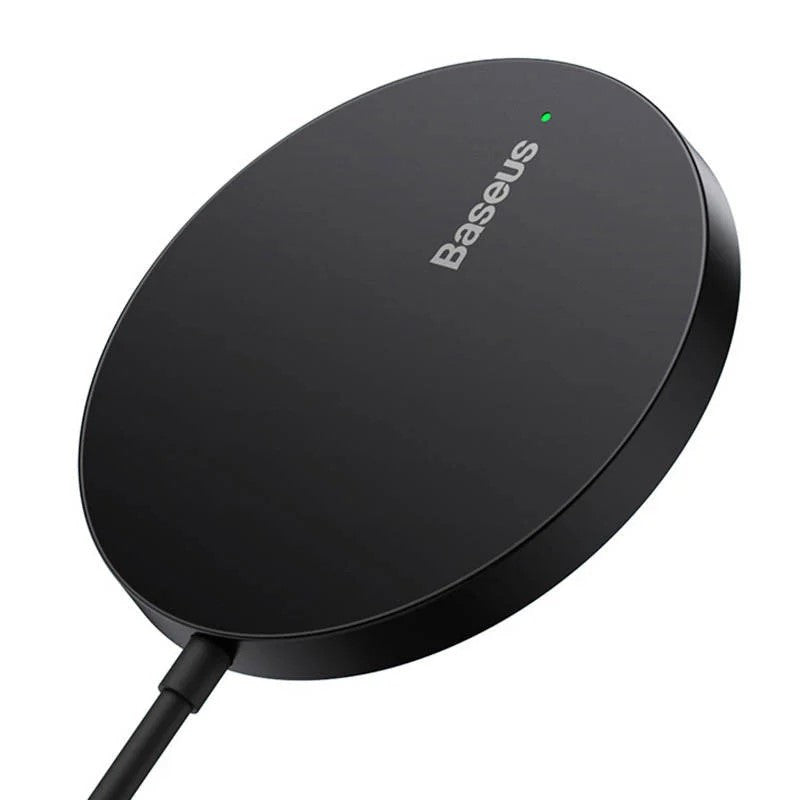 INCARCATOR wireless Baseus Simple Mini3 15W, magnetic, compatibilitate smartphones, cablu Type-C la Type-C inclus, negru "CCJJ040001" - 6932172618643