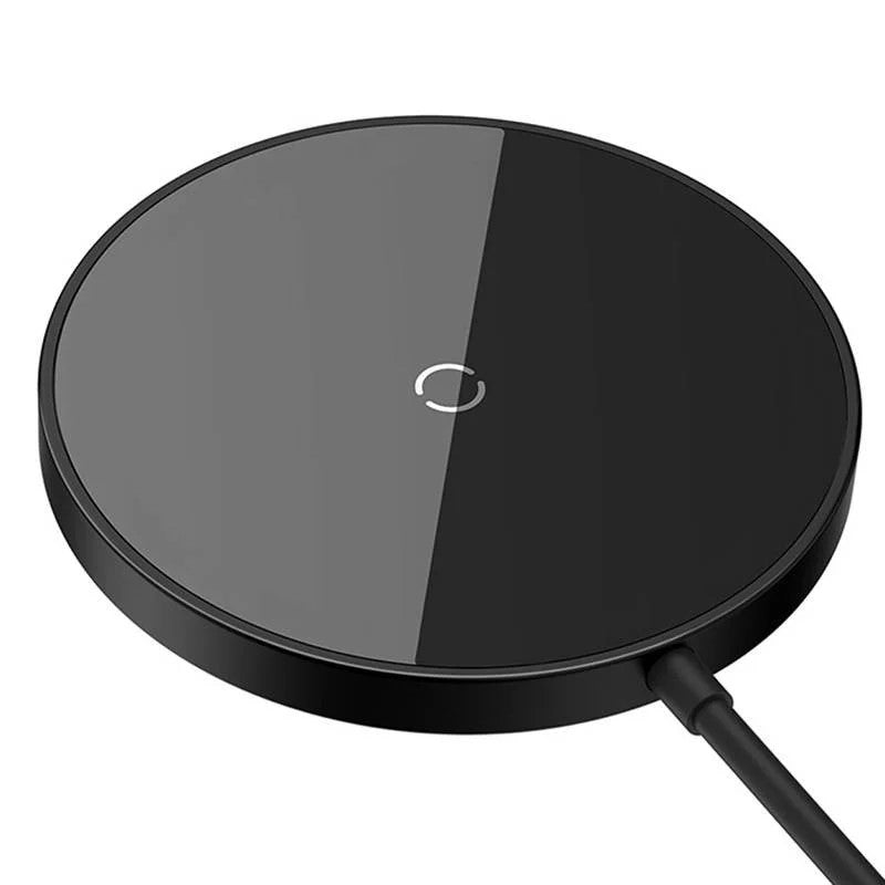 INCARCATOR wireless Baseus Simple Mini3 15W, magnetic, compatibilitate smartphones, cablu Type-C la Type-C inclus, negru "CCJJ040001" - 6932172618643