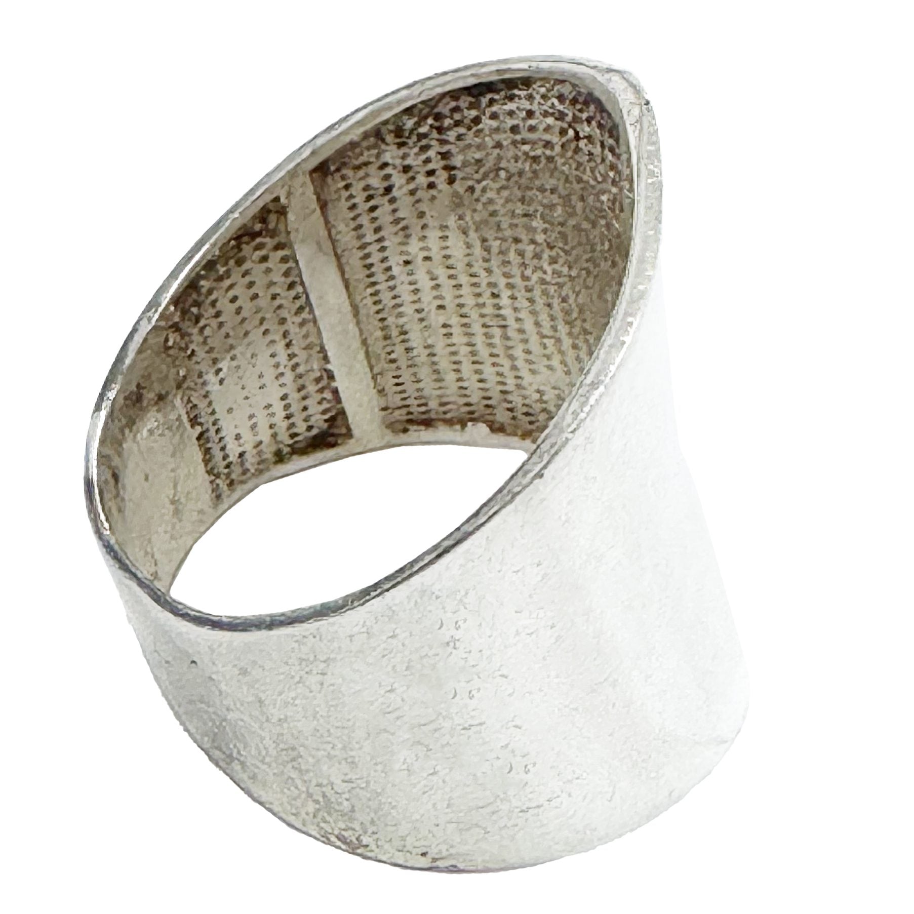 Inel pentru Dama, Argint 925, Model Cilindric, 4.179 g,2.5 cm x 1.8 cm, Marimea 56, Argintiu