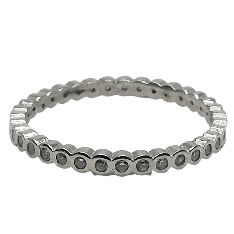 Inel Argint 925 Circular cu Pietre Incrustate M 51