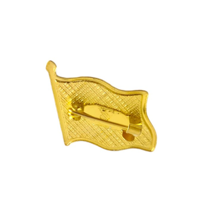 Insigna Steag Tricolor Romania, Model Brosa cu Ac de Siguranta, 20x20 mm
