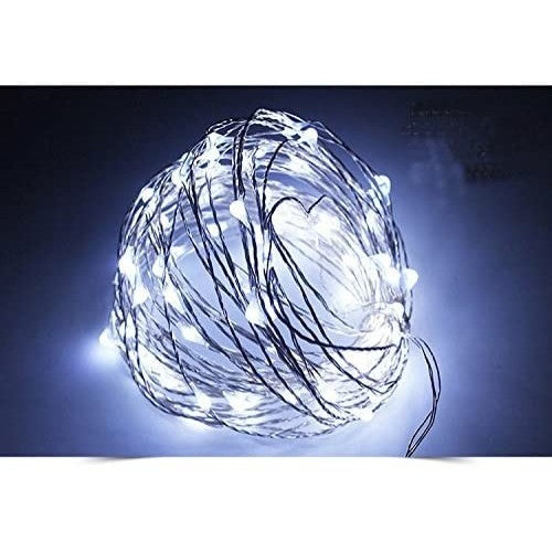 Instalatie Craciun, 15 m, 150 Led-uri, Liniara, Alb Rece, 8 jocuri de lumini, Transformator, Interconectabila, Prelungitor 3 m inclus, Fir Cupru