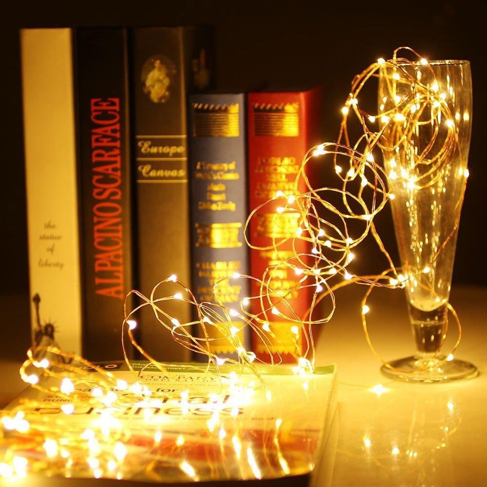Instalatie Craciun Tip Turturi, IP44, 25 m, 715 Led-uri, Alb cald, 8 jocuri de lumini, 31 V, Telecomanda inclusa, Interconectabila, Prelungitor 3 m inclus, Fir Cupru, Interior/Exterior