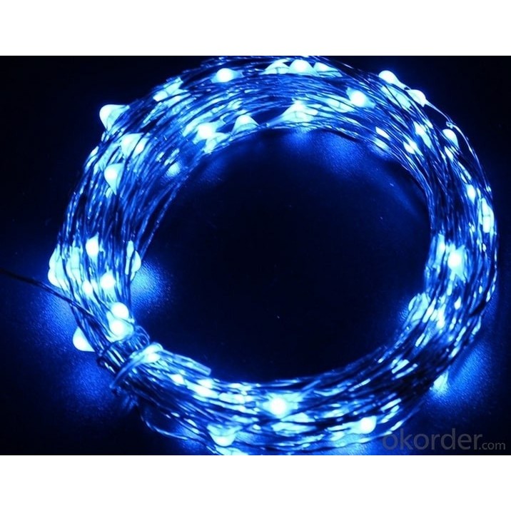 Instalatie Craciun, 30 m, 300 Led-uri, Liniara, Albastru, 8 jocuri de lumini, Transformator, Interconectabila, Prelungitor 5 m inclus, Fir Cupru