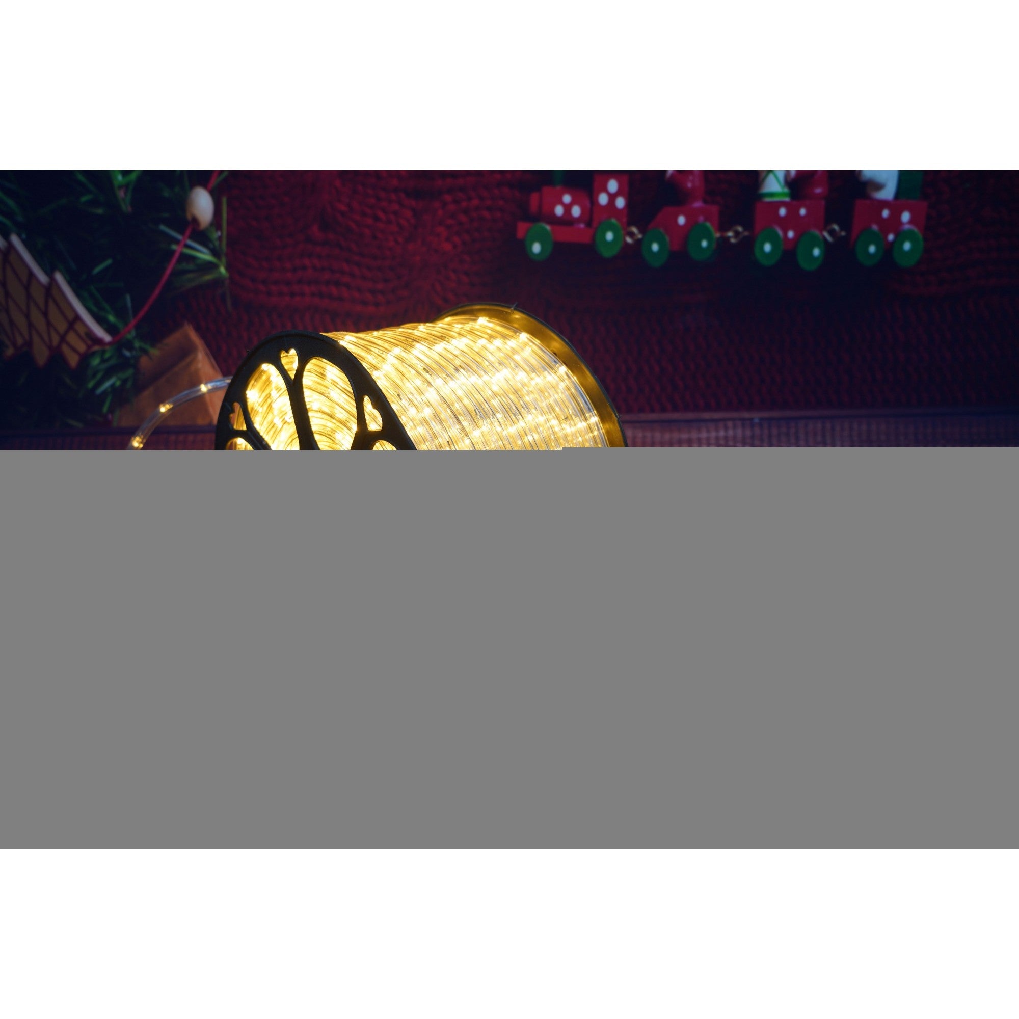 Instalatie Craciun, 32 m, 768 Led-uri,Furtun Luminos, Alb cald, 8 jocuri de lumini, Transformator, Sectionabila, 220 V