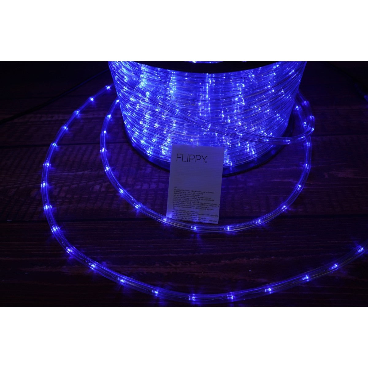 Instalatie Craciun, 33 m, 792 Led-uri, Furtun Luminos, Albastru, Transformator, Sectionabila, 220 V
