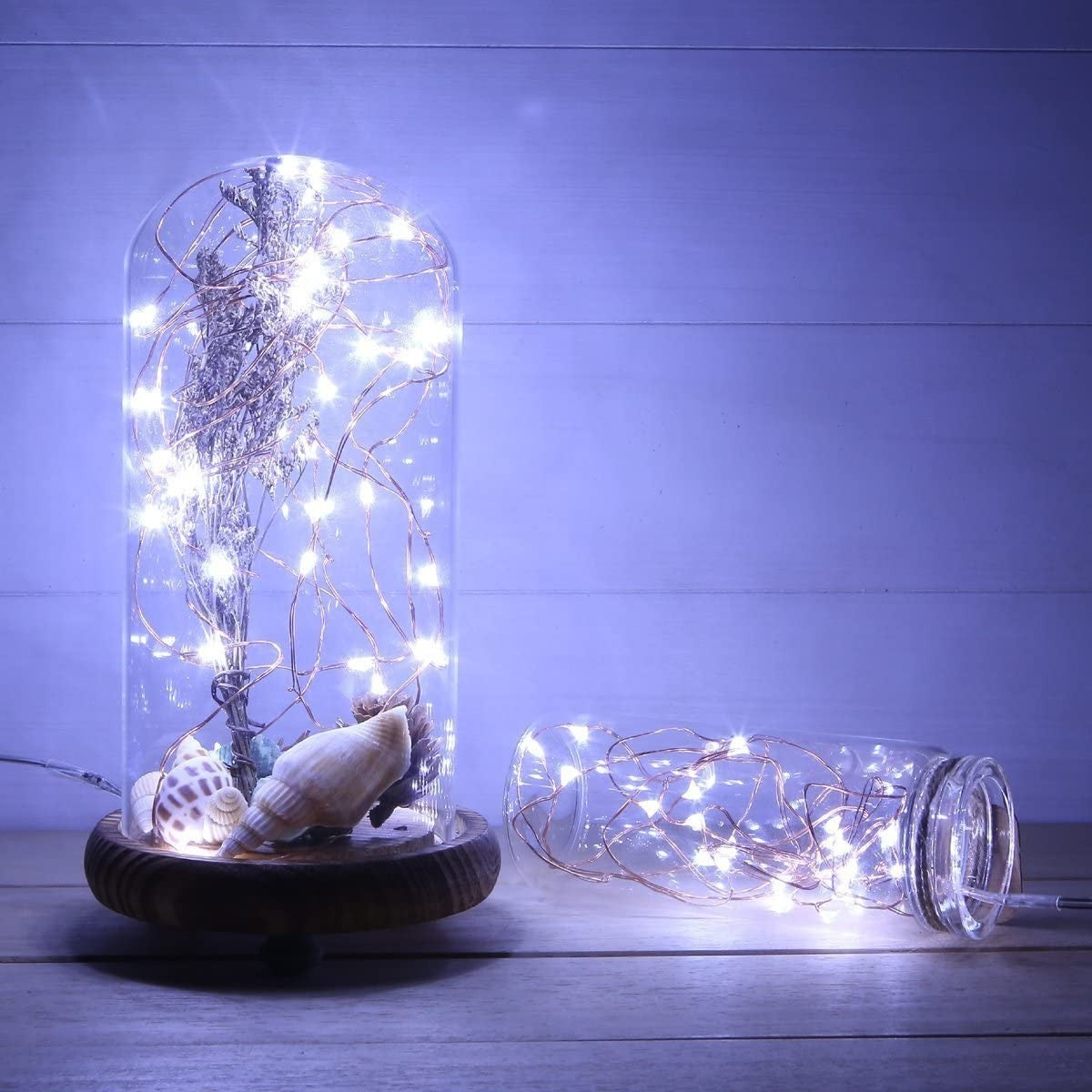Instalatie Craciun Tip Turturi, IP44, 5 m, 143 Led-uri, Alb rece, 8 jocuri de lumini, Interconectabila, Prelungitor 5 m inclus, Fir Cupru, Interior/Exterior