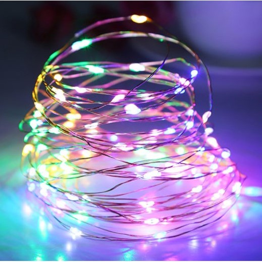 Instalatie Craciun, 5 metri, 50 LED-uri, multicolor RGB, sincronizare muzica, telecomanda 12 de functii, USB, fir cupru, liniar, interior/exterior