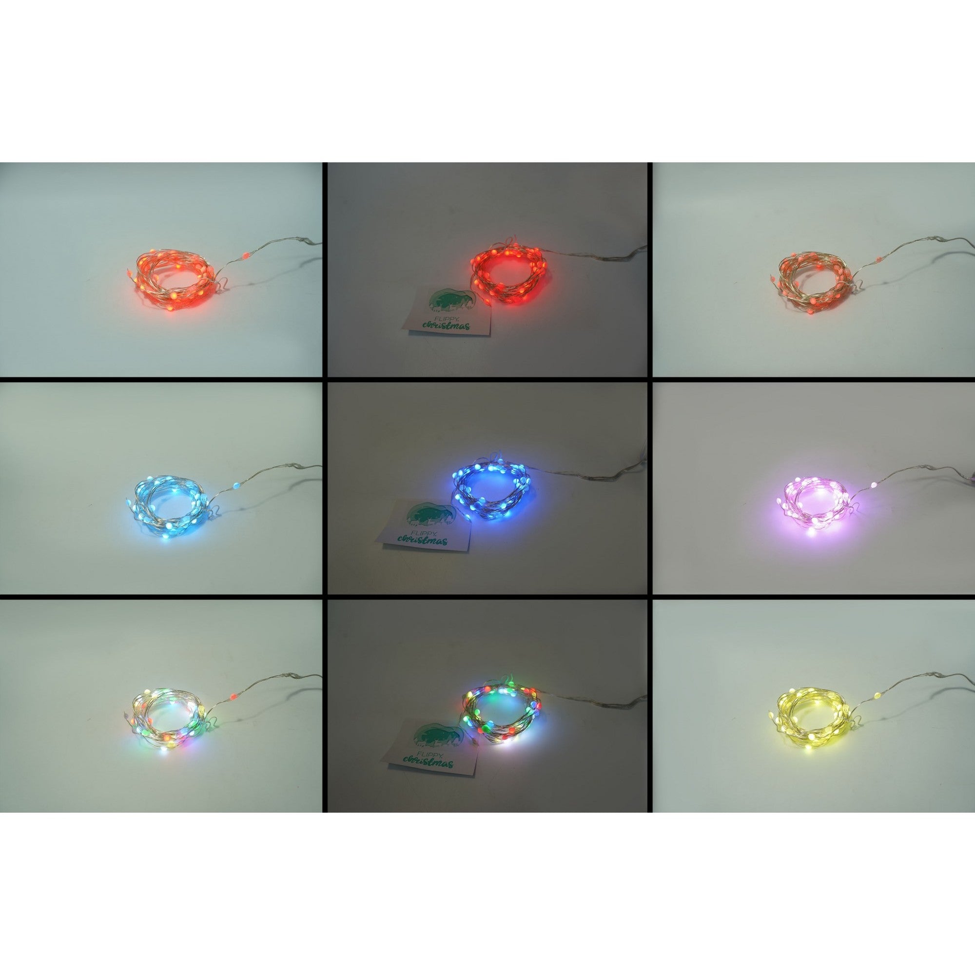 Instalatie Craciun, 5 metri, 50 LED-uri, telecomanda 32 de functii, multicolor RBG, fir cupru, USB, interior
