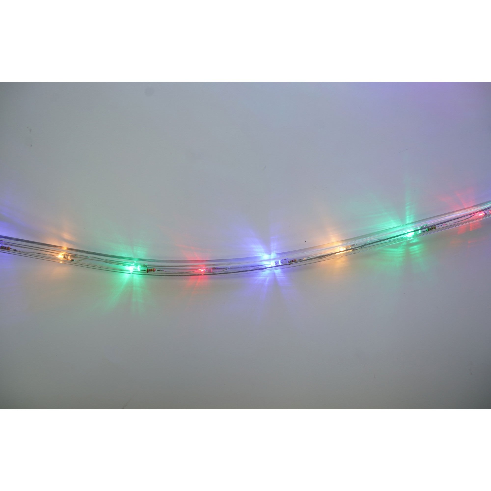 Instalatie Craciun, 68 m, 1632 Led-uri, Furtun Luminos, Multicolor, Transformator, Sectionabila, 220 V