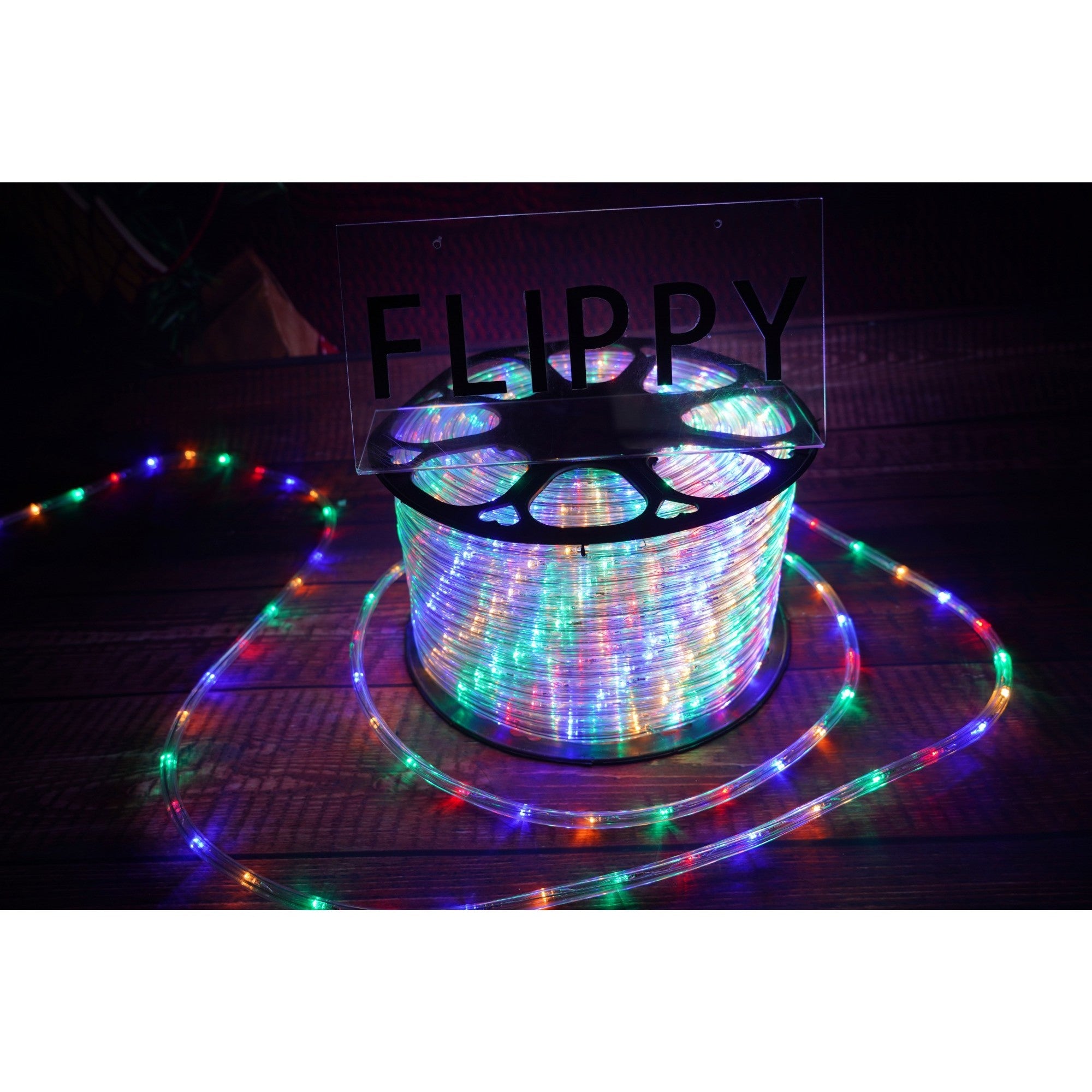 Instalatie Craciun, 71 m, 1704 Led-uri, Furtun Luminos, Multicolor, Transformator, Sectionabila, 220 V
