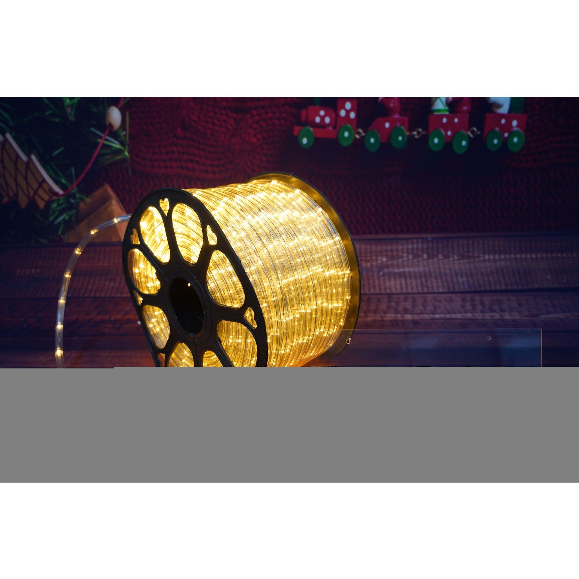 Instalatie Craciun, 74 m, 1776 Led-uri ,Furtun Luminos, Alb cald, 8 jocuri de lumini, Transformator, Sectionabila, 220 V