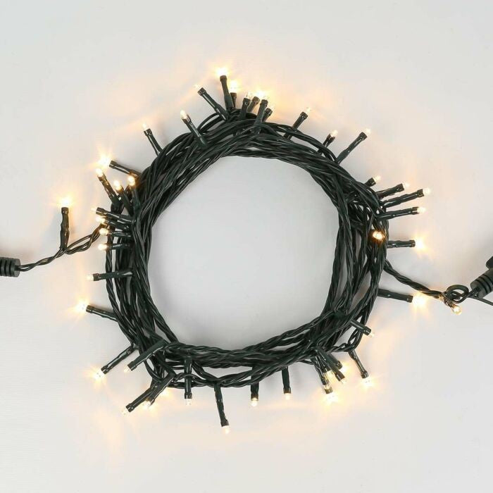 Instalatie Craciun liniara, cu transformator 31V, 32 m, Alb Rece, 320 LED-uri V5, 8 jocuri de lumini, fir verde