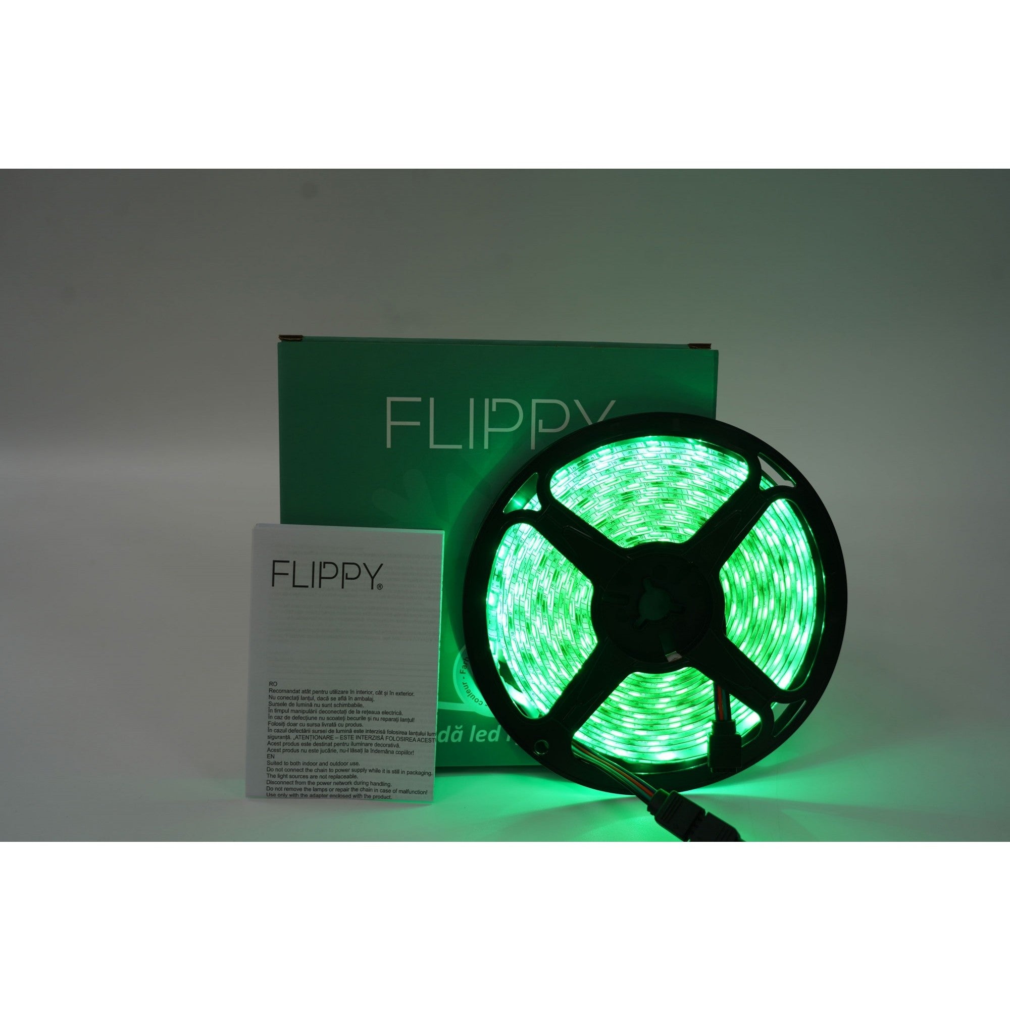 Instalatie Craciun, tip Banda RGB Multicolor Luminoasa cu telecomanda, 5 m, 270 Led-uri, Atentie! Necesita Alimentator