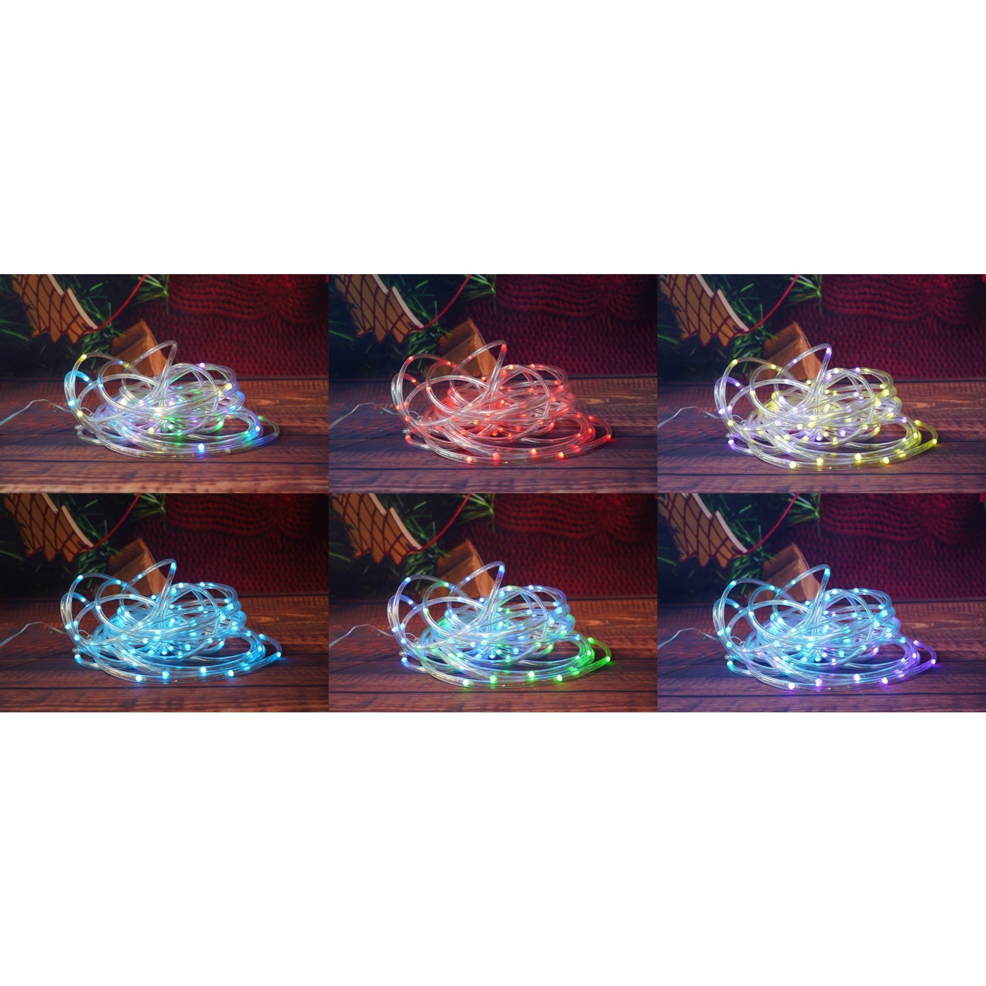 Instalatie de Craciun,10 metri,100 LED-uri,telecomanda 32 de functii,multicolor RGB,USB,tub luminos,interior/exterior