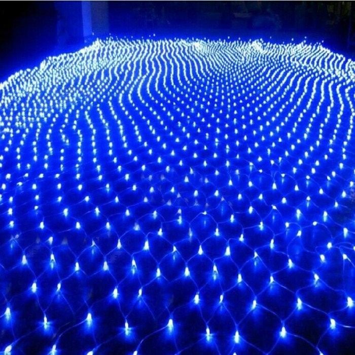 Instalatie de Craciun Fir Transparent Tip Plasa 6 x 0.5 m 160 LED -uri Albastru