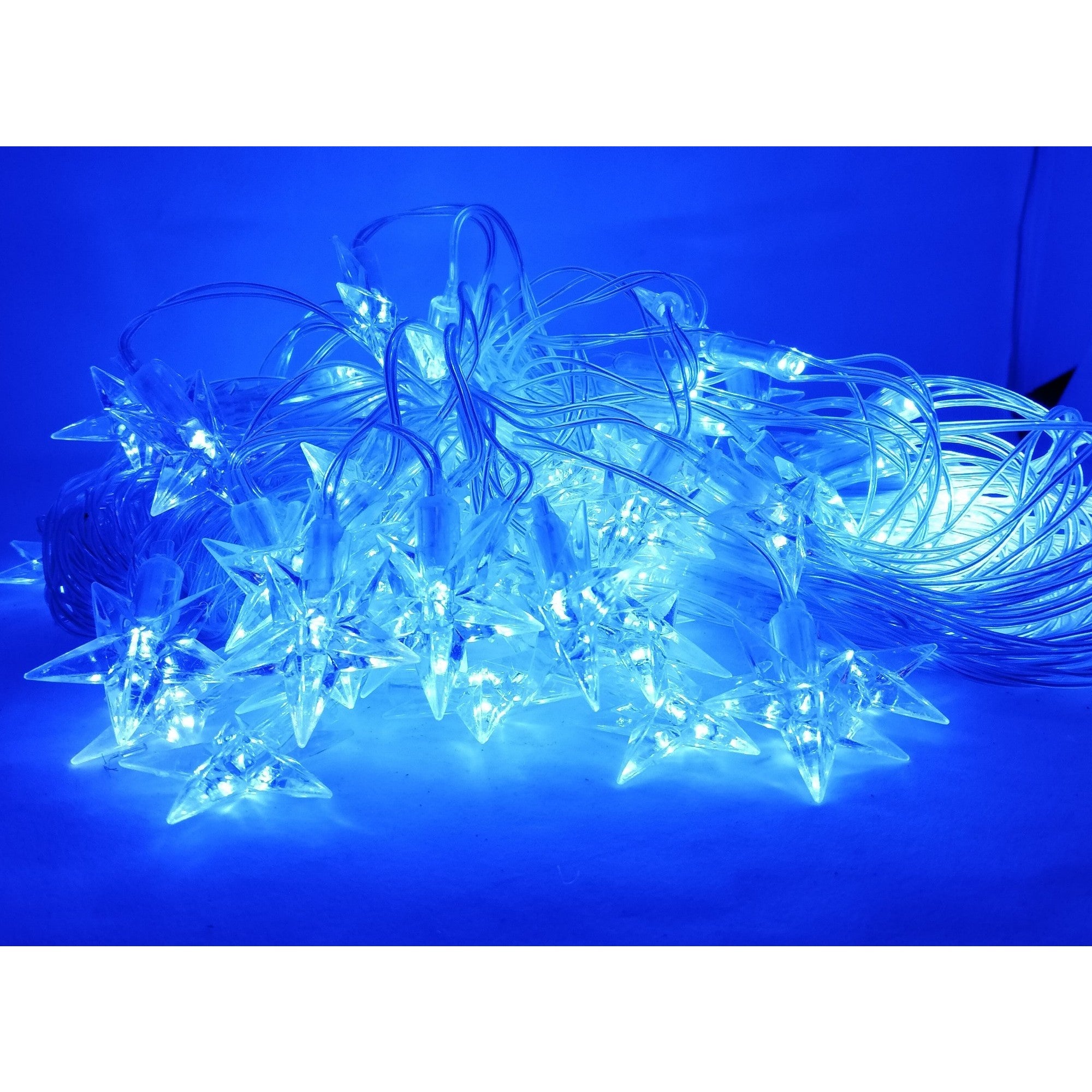 Instalatie de Craciun Fir Transparent Tip Plasa 6 x 0.5 m 160 LED -uri Albastru