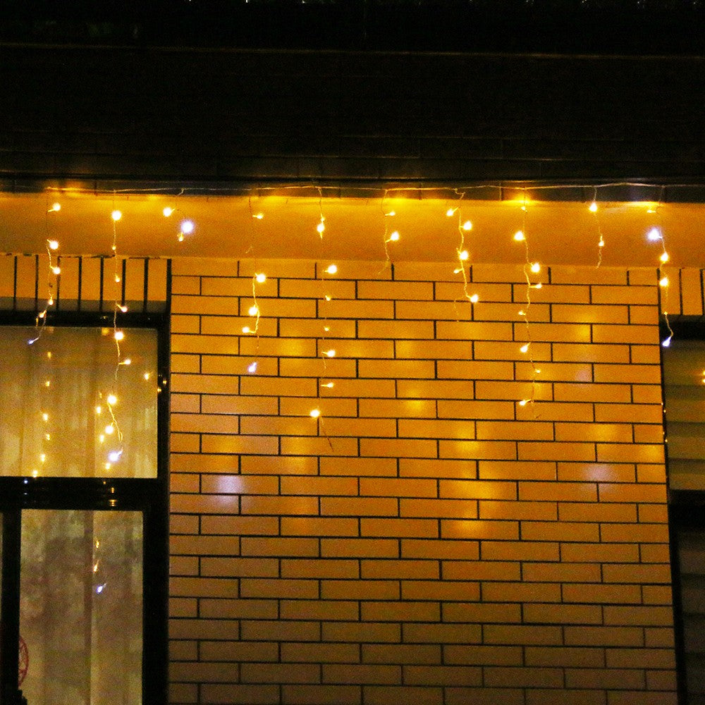 Instalatie de Craciun, Premium Flippy®, Tip Franjuri cu Flash, 6 m, 180 LED-uri, Alb Cald, Interconectabila