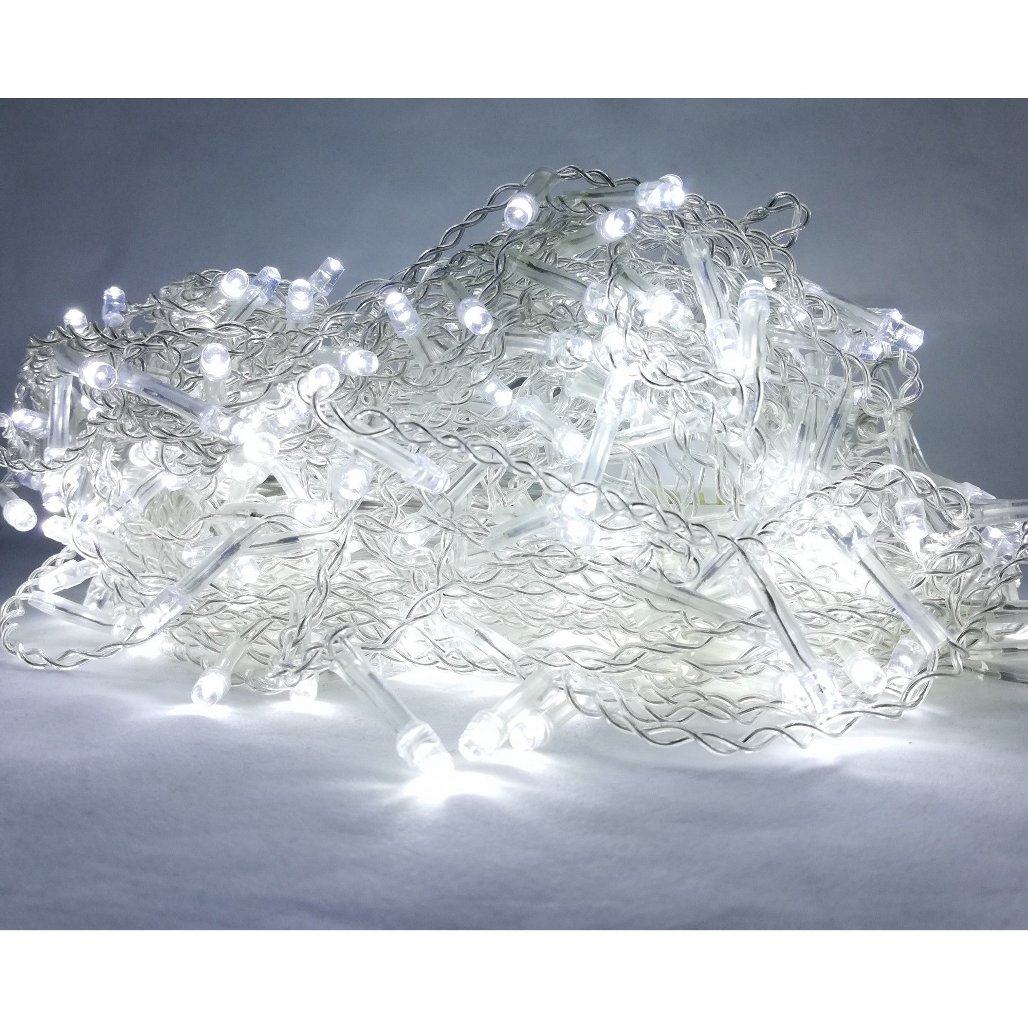 Instalatie de Craciun Tip Franjuri 12 m 300 LED -uri Alb Rece