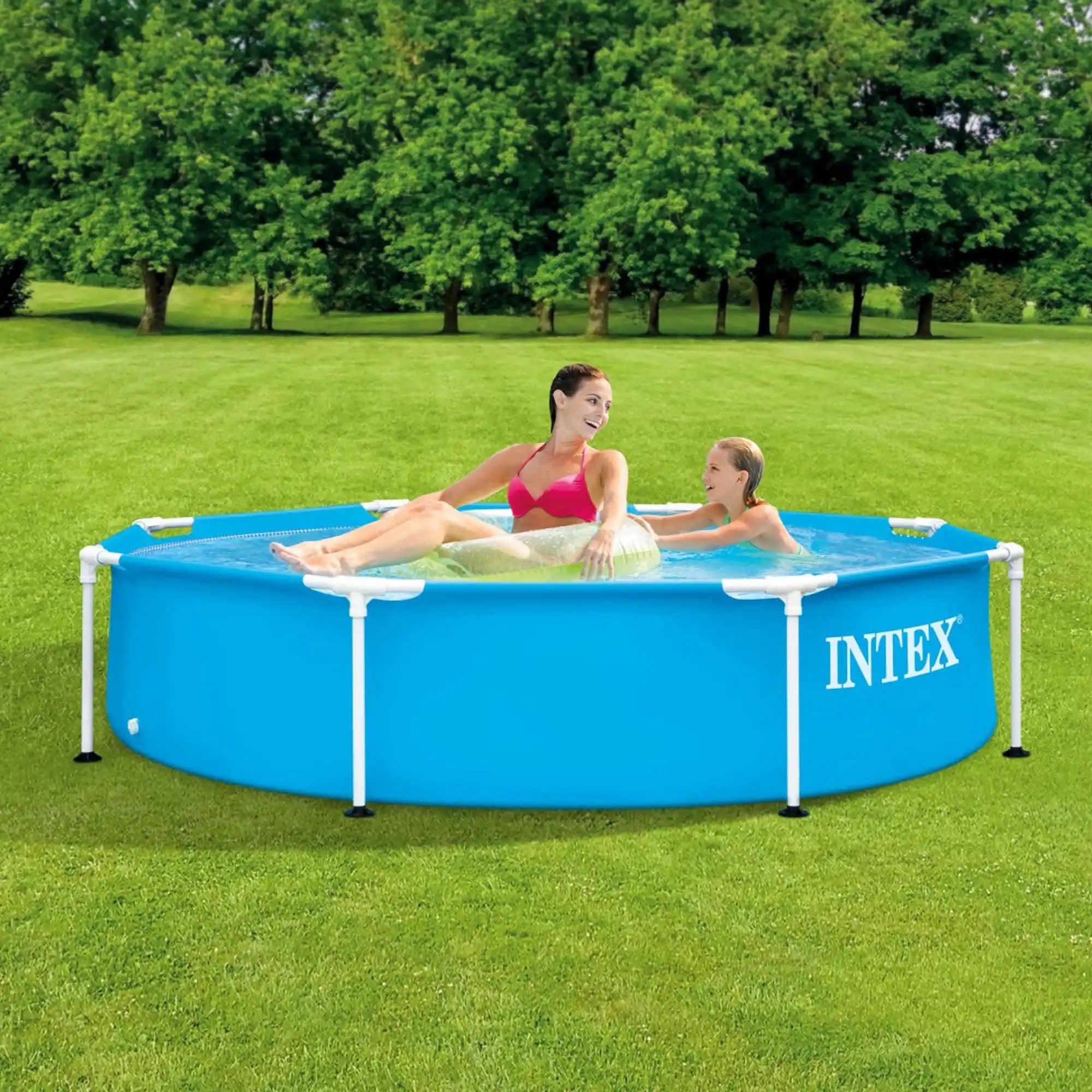 Piscina rotunda Intex cadru metalic 28205NP, 244x51 cm