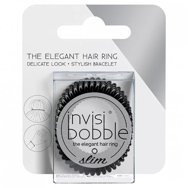 Invisibobble Elastice Par Spirala 3 buc Black