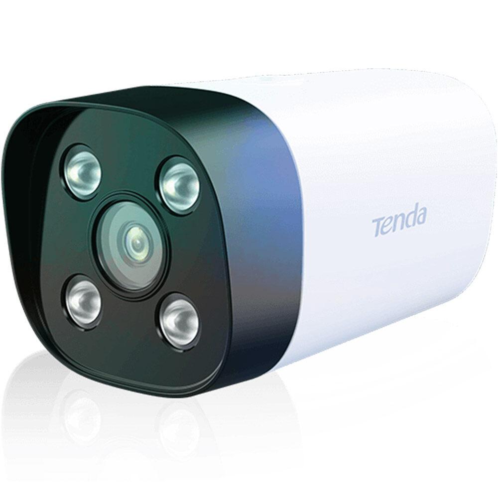 Cameră IP Tenda, bullet pt. interior | exterior, dist. IR 30 m, tip lentila fixa 4 mm, 3 Mpx, microfon, PoE, 