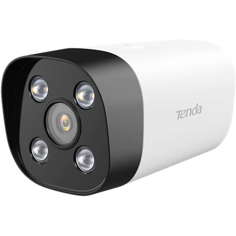 Cameră IP Tenda, bullet pt. interior | exterior, dist. IR 30 m, tip lentila fixa 4 mm, 4 Mpx, microfon, PoE, 