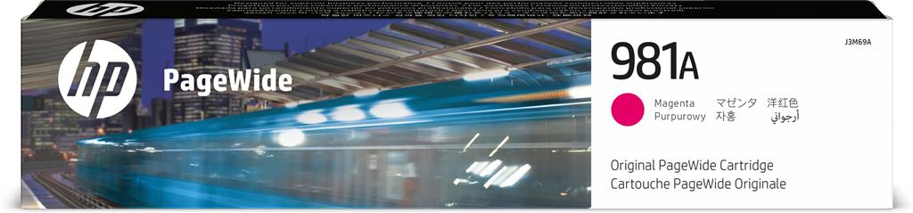 Cartuș Cerneala Original HP Magenta, nr.981A, pentru PageWide 556dn|556xh|E55650dn|MFP 586z|586dn|586f|E58650z|E58650dn, 6k, incl.TV 1.2incl.TV 