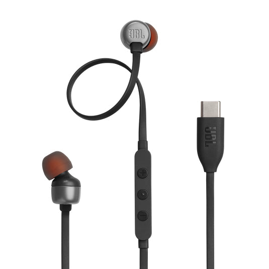 Casti Tune 310C Pure Bass In-Ear Headphones, (Type-C), Black "JBL-T310C-BLK" (timbru verde 0.18 lei)