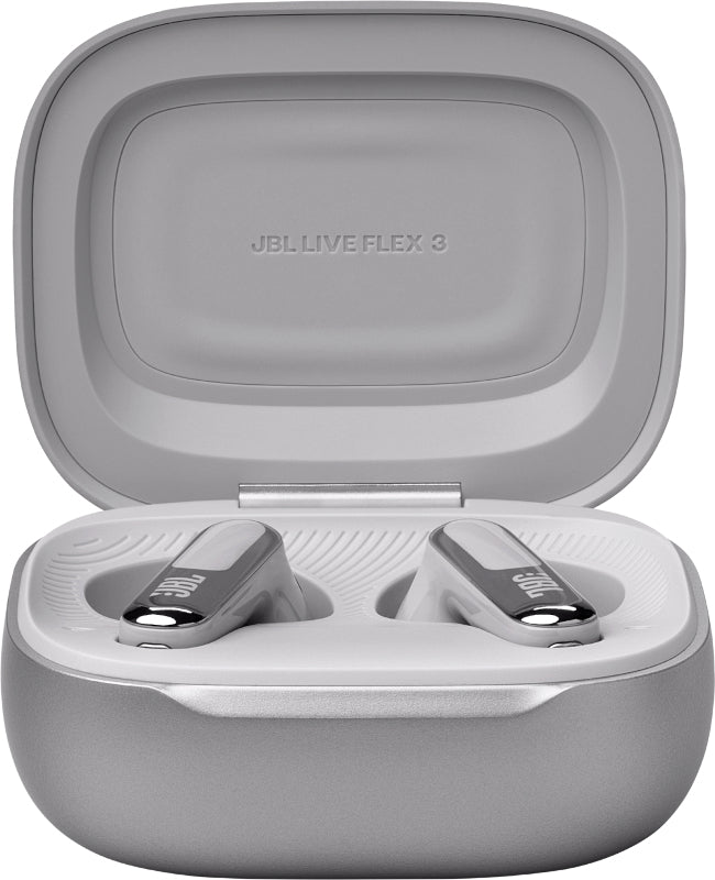 Live Flex 3, 10 ore, Bluetooth 5.3, Argintiu "JBLLIVEFLEX3SIL" (timbru verde 0.18 lei)