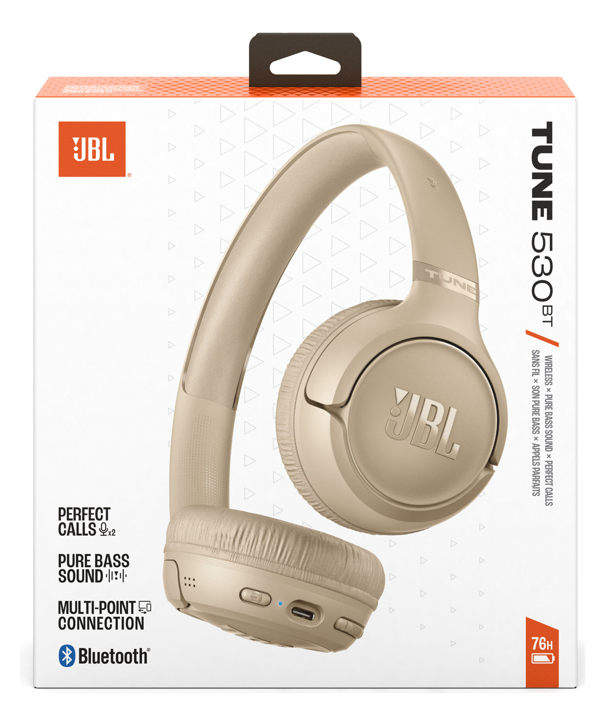Tune 530BT, Autonomie 76 ore, Bluetooth 6.0, Bej "JBLT530BTBEGEU"