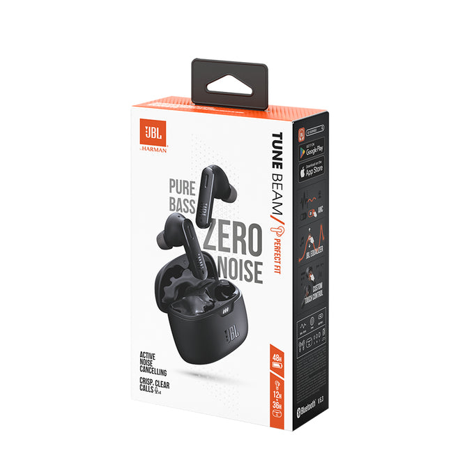 JBL Tune Beam TWS Bluetooth Wireless In-Ear Earbuds Black EU "JBLTBEAMBLK" (timbru verde 0.18 lei)