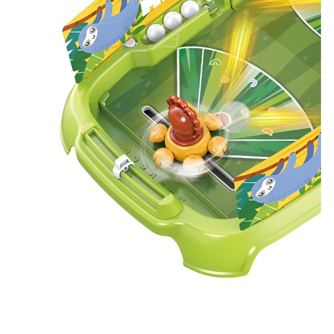 Joc de Masa Interactiv Lion Battle pentru Copii, 4 Mingi, Tabela Scor, 40.7x27x14 cm, Verde