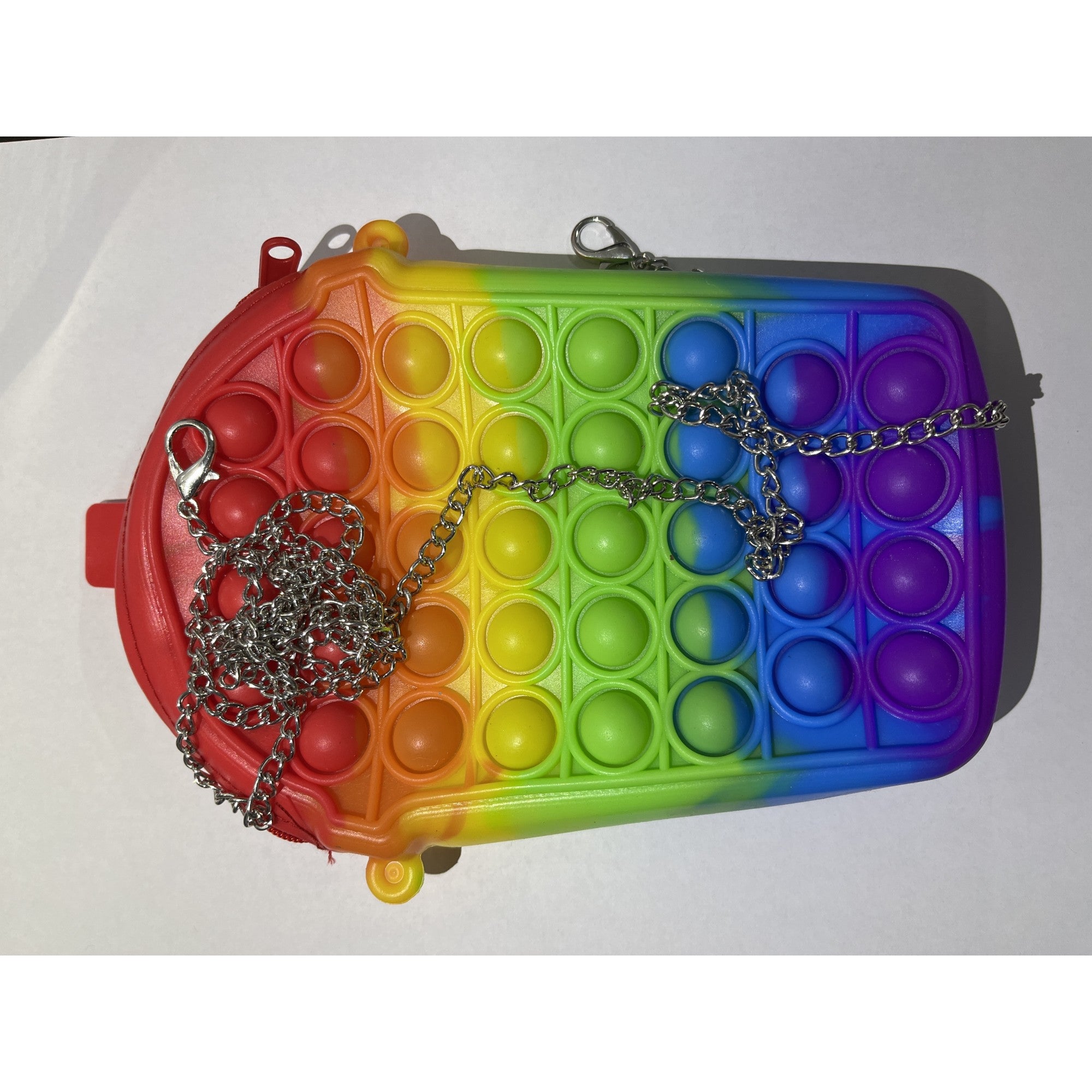 Jucarie antistres din silicon, Geanta Pop It, Milkshake, Model 3, Multicolor