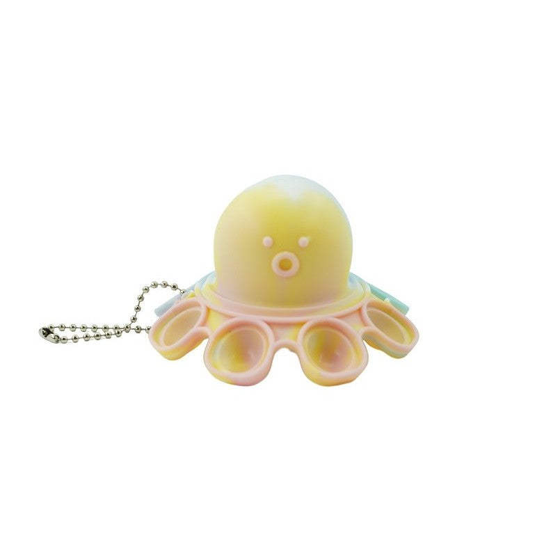 Jucarie antistres din silicon, ®, Pop It Now and Flip It, Caracatita reversibila, Multicolor/ Roz