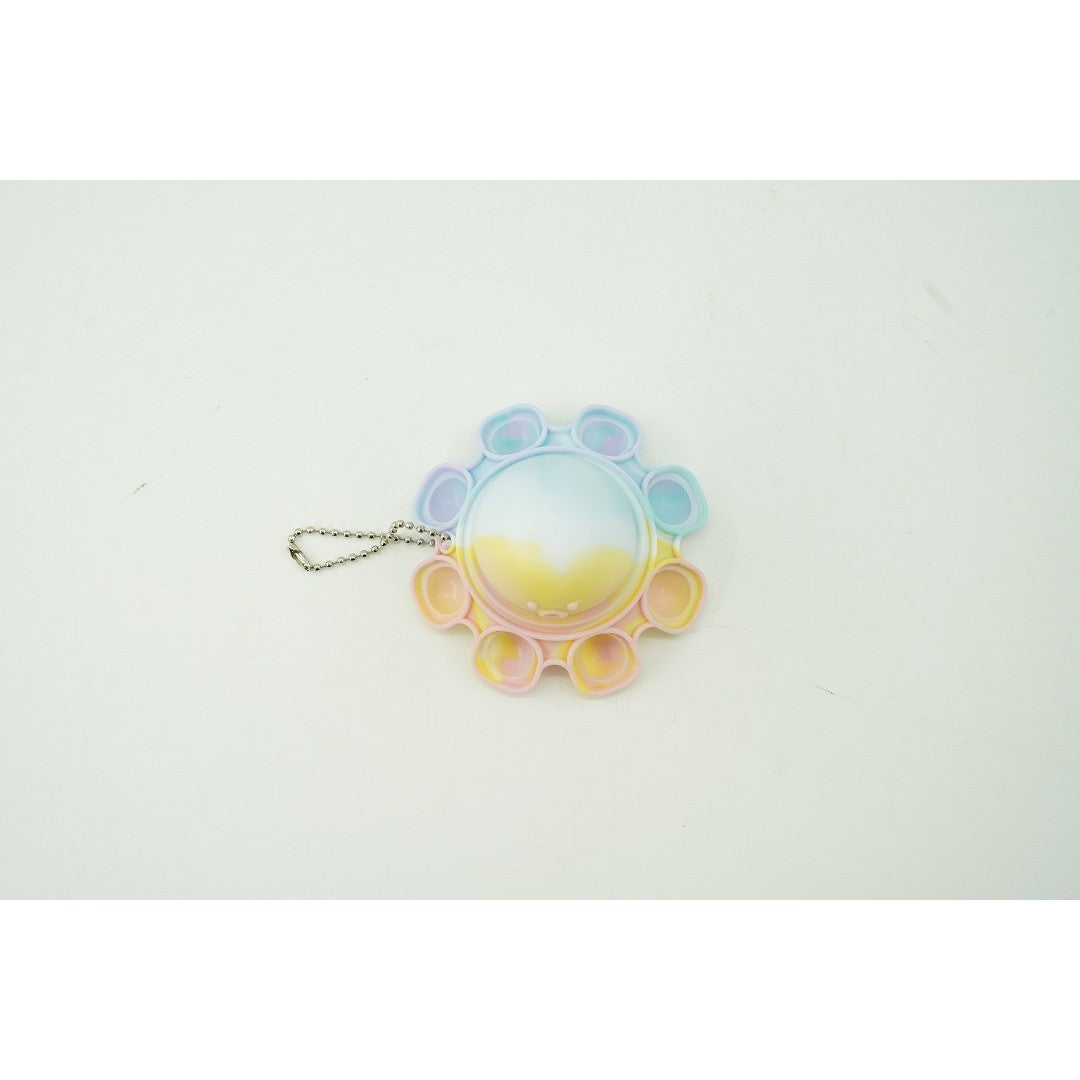 Jucarie antistres din silicon, ®, Pop It Now and Flip It, Caracatita reversibila, Multicolor/ Roz