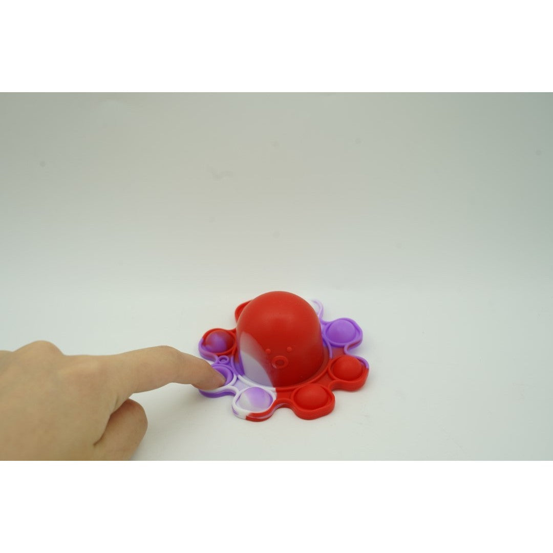 Jucarie antistres din silicon, Flippy®, Pop It Now and Flip It, Caracatita reversibila, Multicolor, V2
