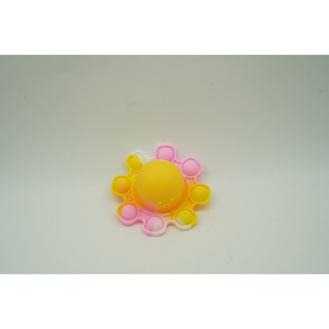 Jucarie antistres din silicon, ®, Pop It Now and Flip It, Caracatita reversibila, Multicolor, V3