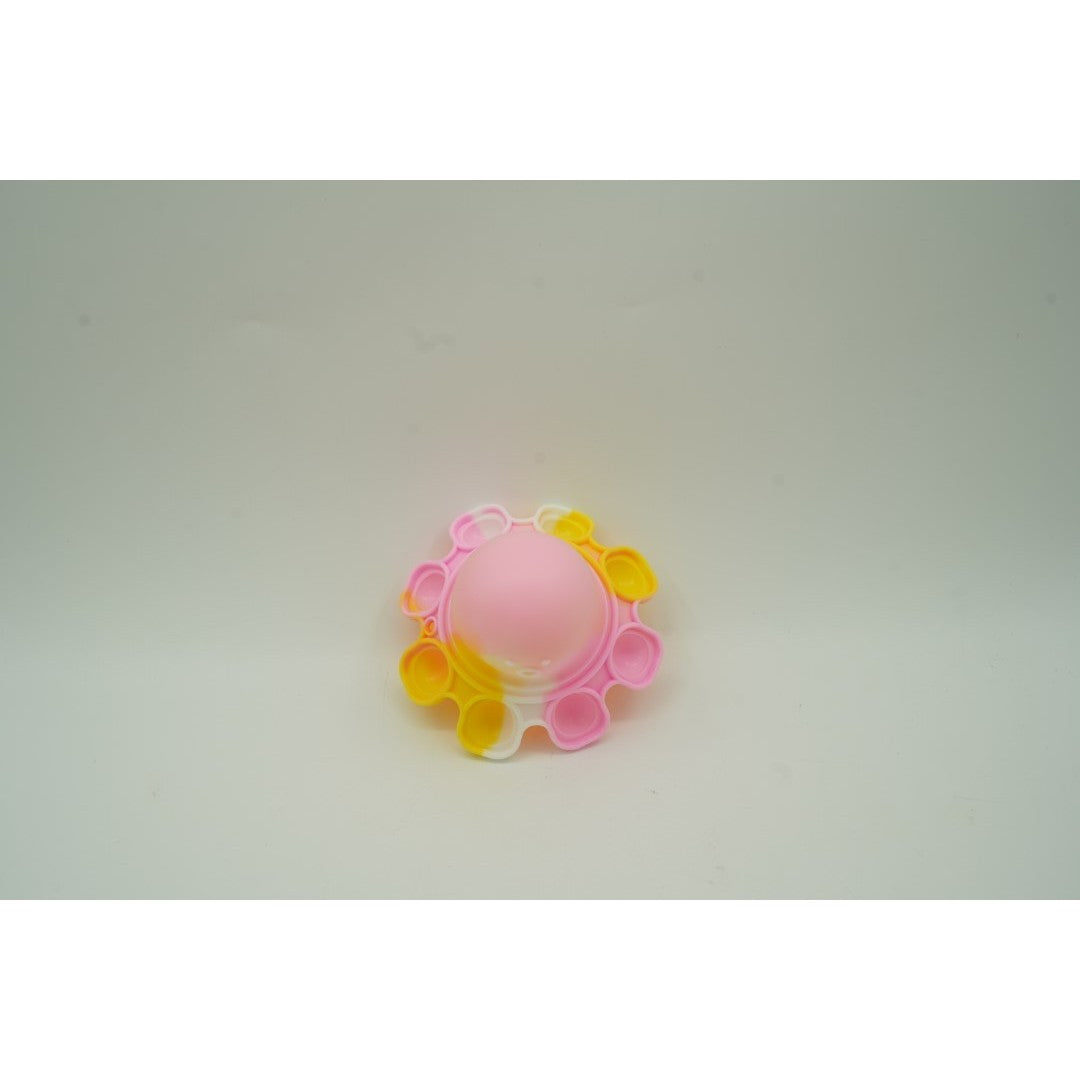 Jucarie antistres din silicon, ®, Pop It Now and Flip It, Caracatita reversibila, Multicolor, V3