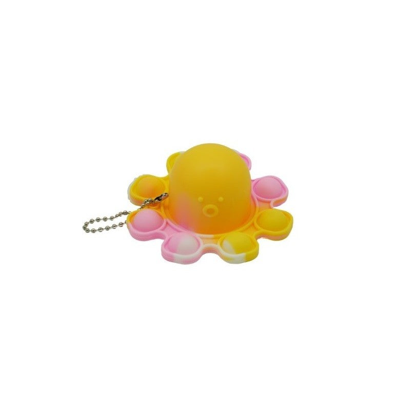 Jucarie antistres din silicon, ®, Pop It Now and Flip It, Caracatita reversibila, Multicolor, V3
