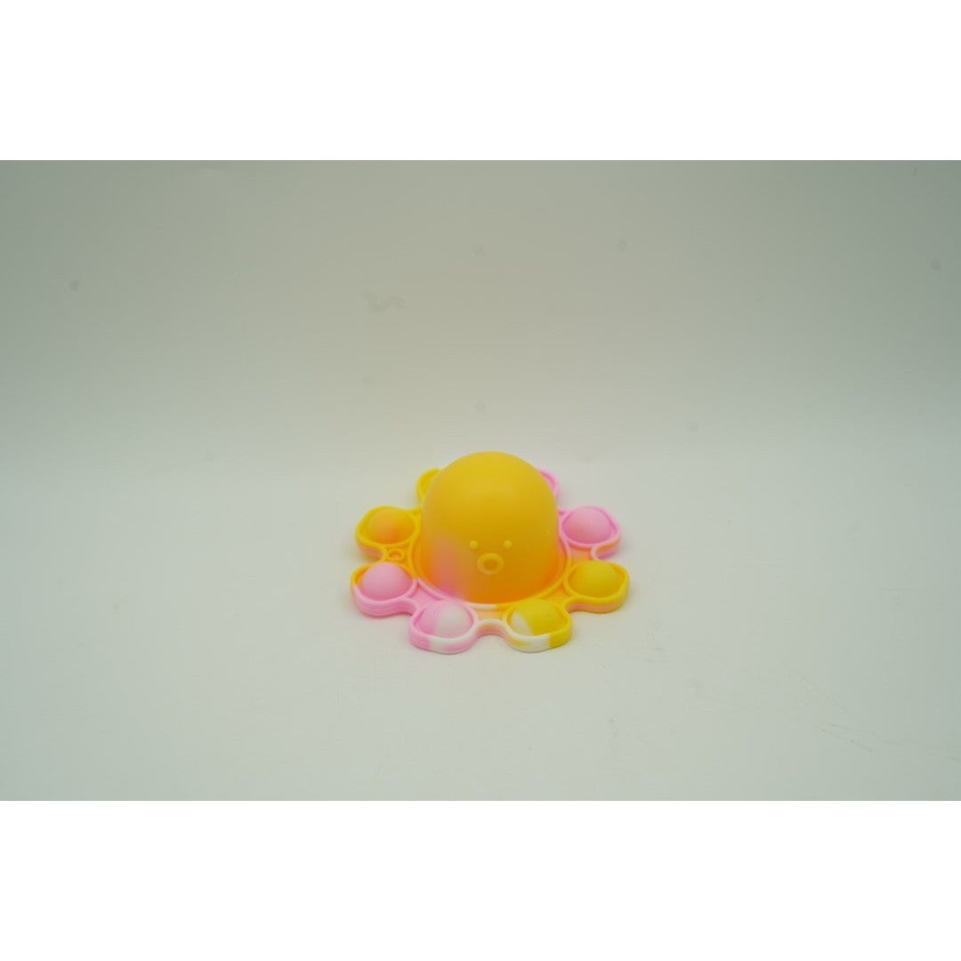 Jucarie antistres din silicon, ®, Pop It Now and Flip It, Caracatita reversibila, Multicolor, V3